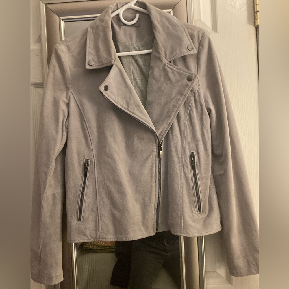 Ice Blue Moto Jacket from Boston Proper. Size large